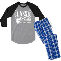 Classic Since 1986 Men's 3/4 Sleeve Pajama Set | Artistshot