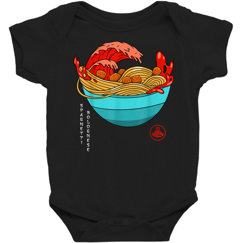 Spaghetti Bolognese   Italian Noodles   Japanese Ramen Style T Shirt Baby Bodysuit by puawhla | Artistshot