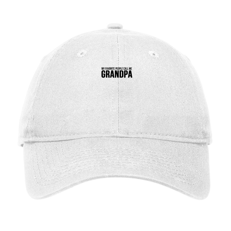 My Favorite People Call Me Grandpa Adjustable Cap by harry sul | Artistshot