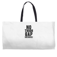 No Thigh Gap (mermaid) Black Weekender Totes | Artistshot