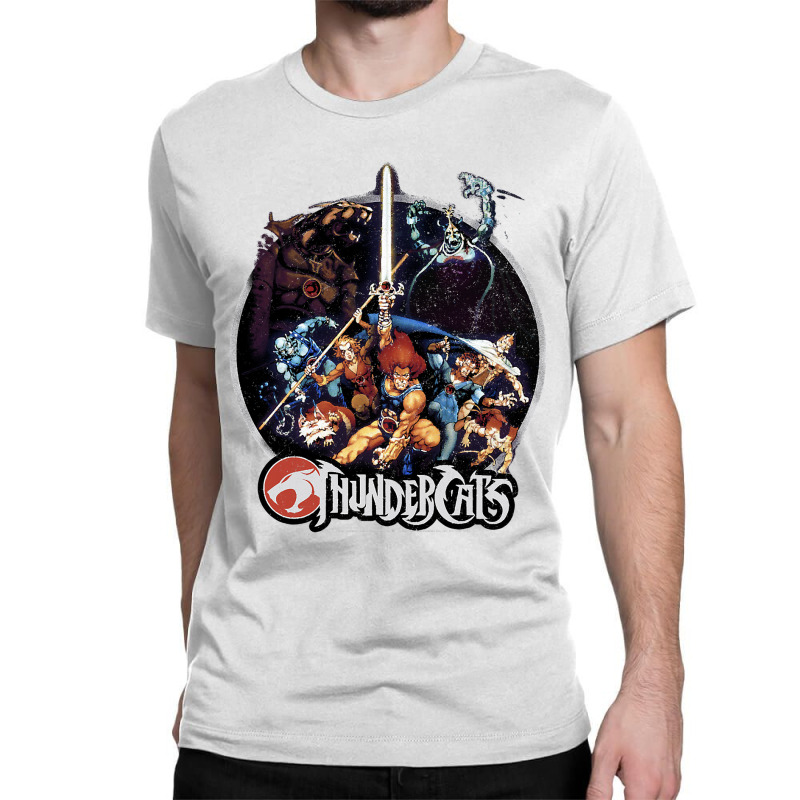 Thundercats Group Shot Vintage Circle T Shirt Classic T-shirt by Binhthai9809 | Artistshot