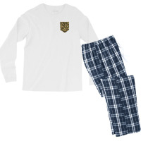 Cheetah Print Pocket Men's Long Sleeve Pajama Set | Artistshot