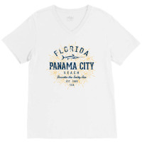 Vintage Panama City Beach Sweatshirt V-neck Tee | Artistshot