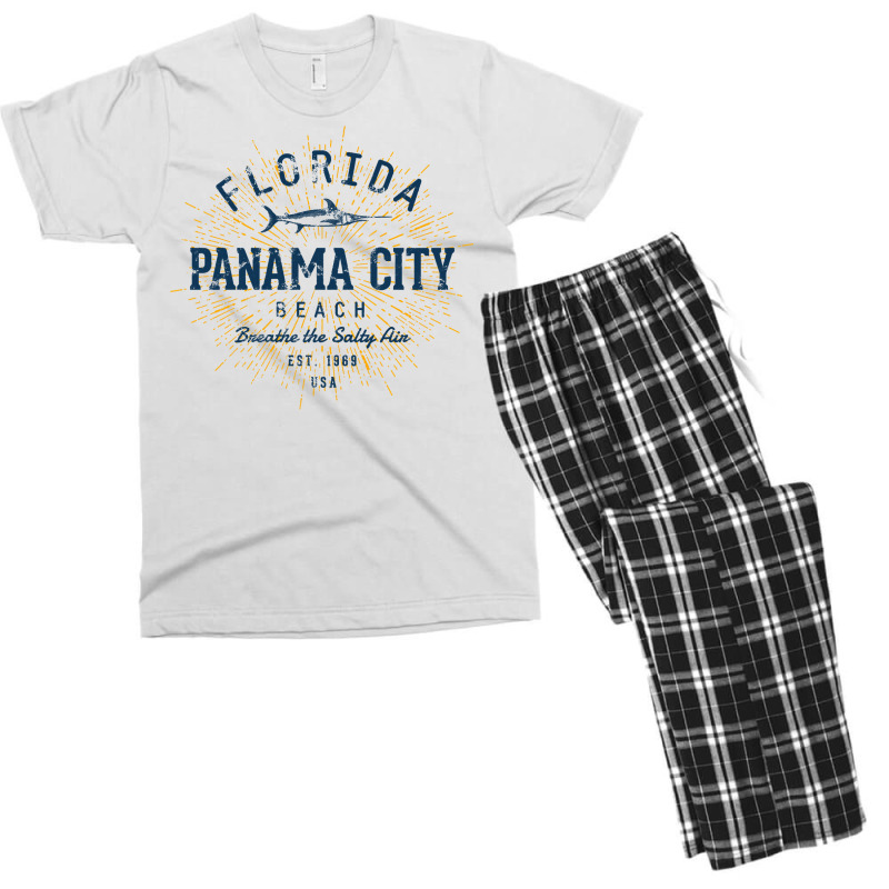 Vintage Panama City Beach Sweatshirt Men's T-shirt Pajama Set by Gondran | Artistshot