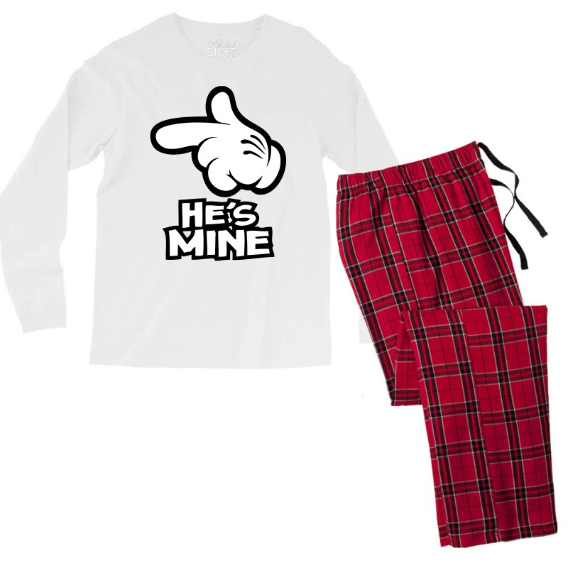 He Is Mine Men's Long Sleeve Pajama Set | Artistshot