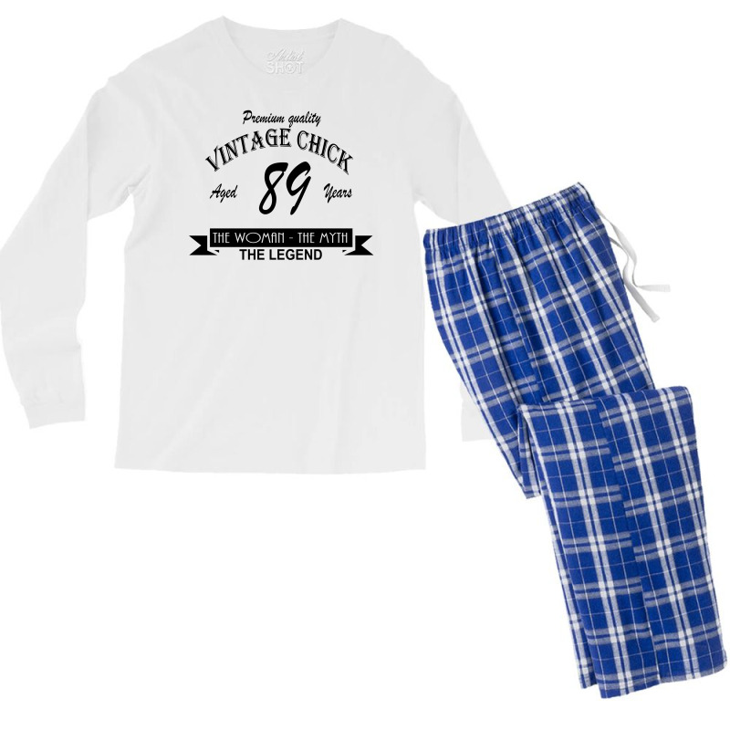 Wintage Chick 89 Men's Long Sleeve Pajama Set | Artistshot