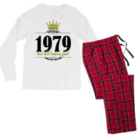 Vintage 1979 And Still Looking Good Men's Long Sleeve Pajama Set | Artistshot