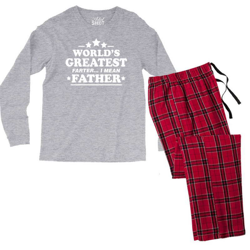Worlds Greatest Farther... I Mean Father. Men's Long Sleeve Pajama Set | Artistshot