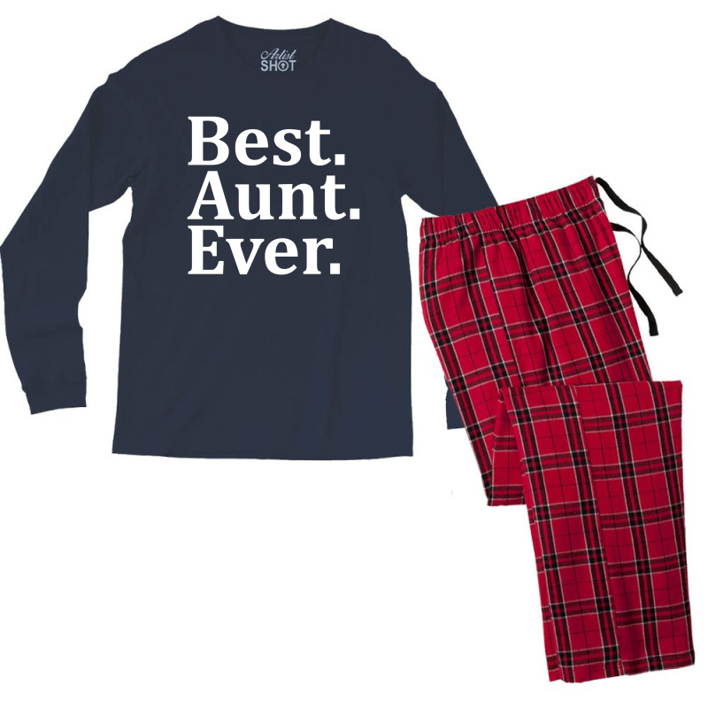 Best Aunt Ever Men's Long Sleeve Pajama Set | Artistshot