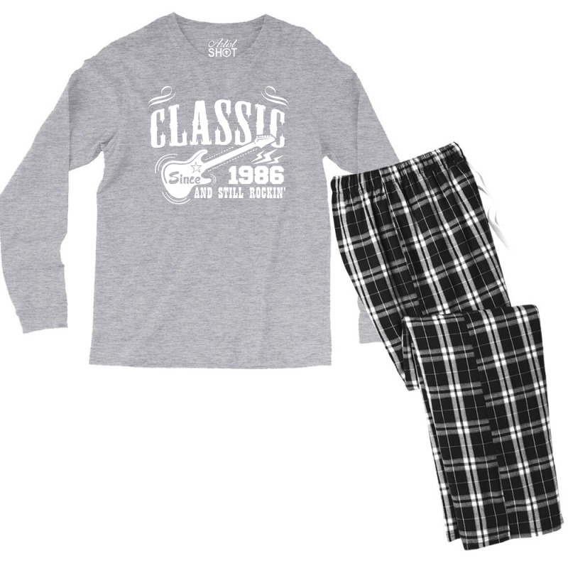 Classic Since 1986 Men's Long Sleeve Pajama Set | Artistshot
