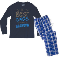 Great Dads Get Promoted To Grandpa Men's Long Sleeve Pajama Set | Artistshot