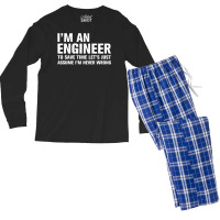 I Am An Engineer... Men's Long Sleeve Pajama Set | Artistshot