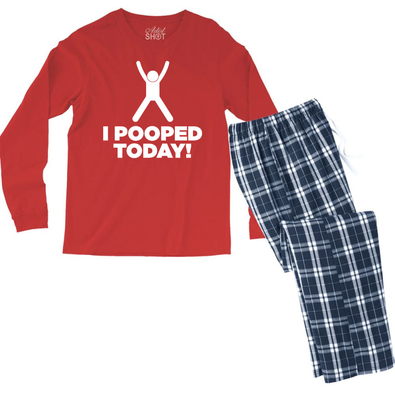 I Pooped Today Men's Long Sleeve Pajama Set | Artistshot