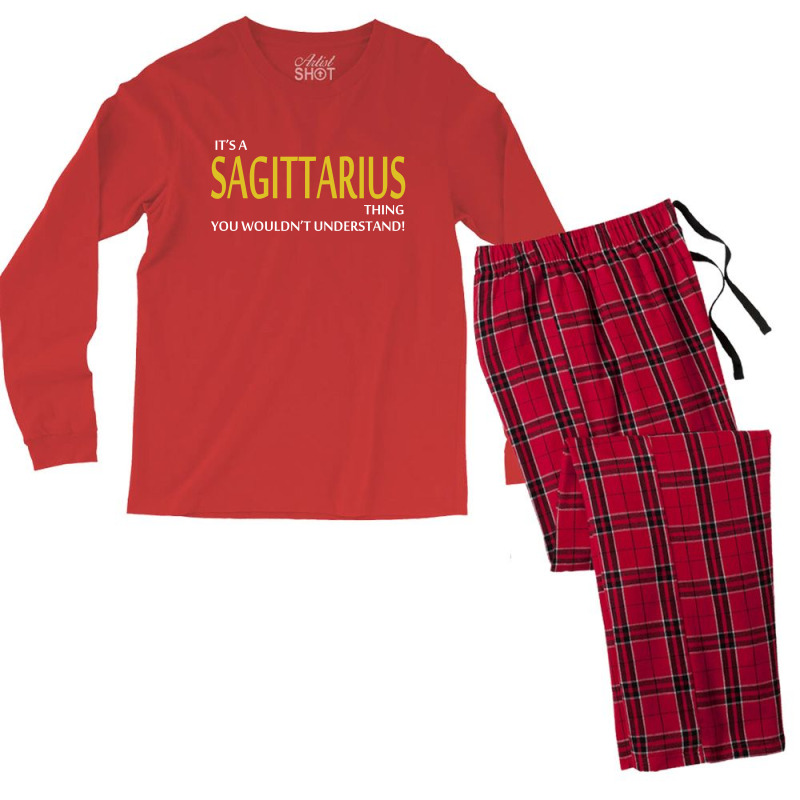 It's A Sagittarius Thing Men's Long Sleeve Pajama Set | Artistshot