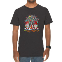 Christmas Light Gnomes Merry Christmas Matching Family T Shirt Vintage T-shirt | Artistshot