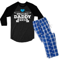 World's Best Daddy Ever Men's 3/4 Sleeve Pajama Set | Artistshot