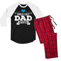 World's Best Dad Ever Men's 3/4 Sleeve Pajama Set | Artistshot