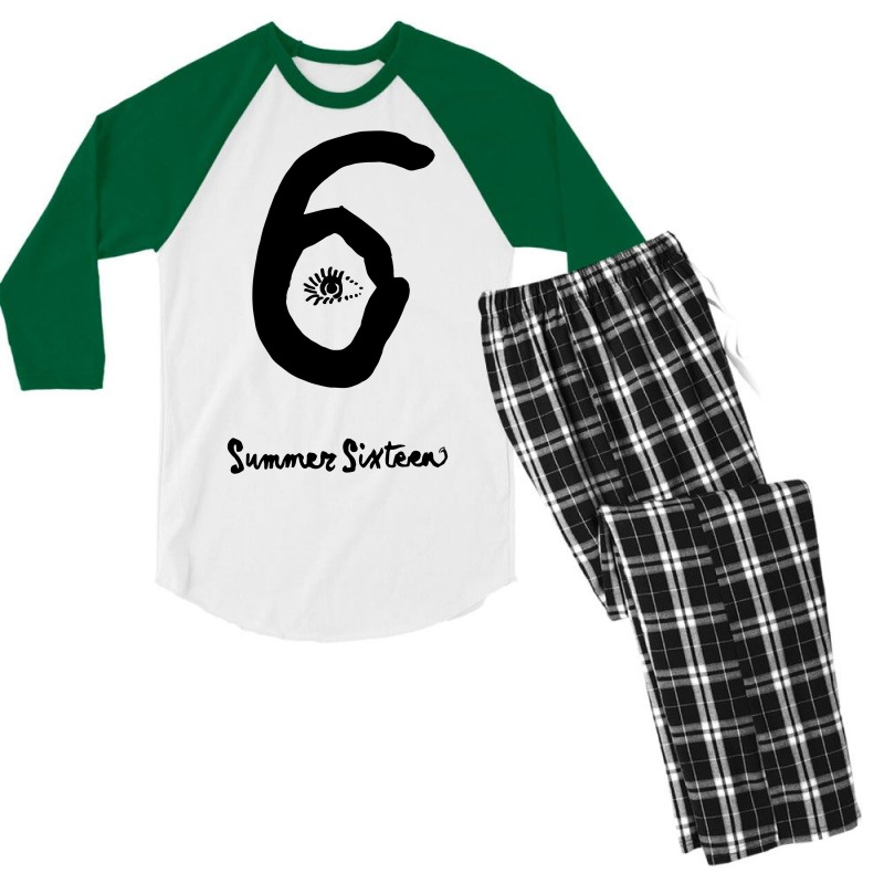 Summer Sixteen Men's 3/4 Sleeve Pajama Set | Artistshot