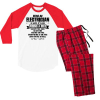 Being An Electrician Copy Men's 3/4 Sleeve Pajama Set | Artistshot