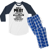 Being A Pilot Copy Men's 3/4 Sleeve Pajama Set | Artistshot