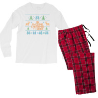 My Awesome Christmas T-shirt Men's Long Sleeve Pajama Set | Artistshot