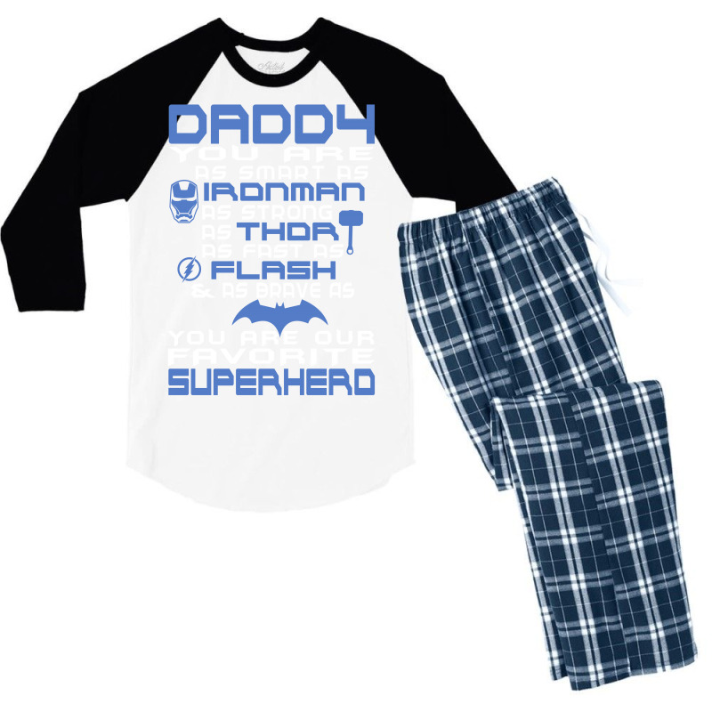 Daddy - Fathers Day - Gift For Dad _(b) Men's 3/4 Sleeve Pajama Set | Artistshot