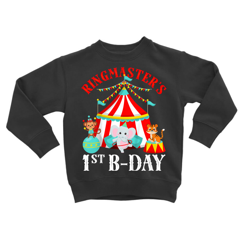 Kids 1 Year Old Ringmaster Circus 1st Birthday Kids T Shirt Toddler Sweatshirt by dornakgb | Artistshot