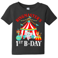 Kids 1 Year Old Ringmaster Circus 1st Birthday Kids T Shirt Baby Tee | Artistshot