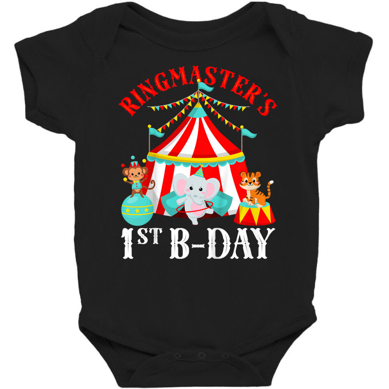 Kids 1 Year Old Ringmaster Circus 1st Birthday Kids T Shirt Baby Bodysuit by dornakgb | Artistshot