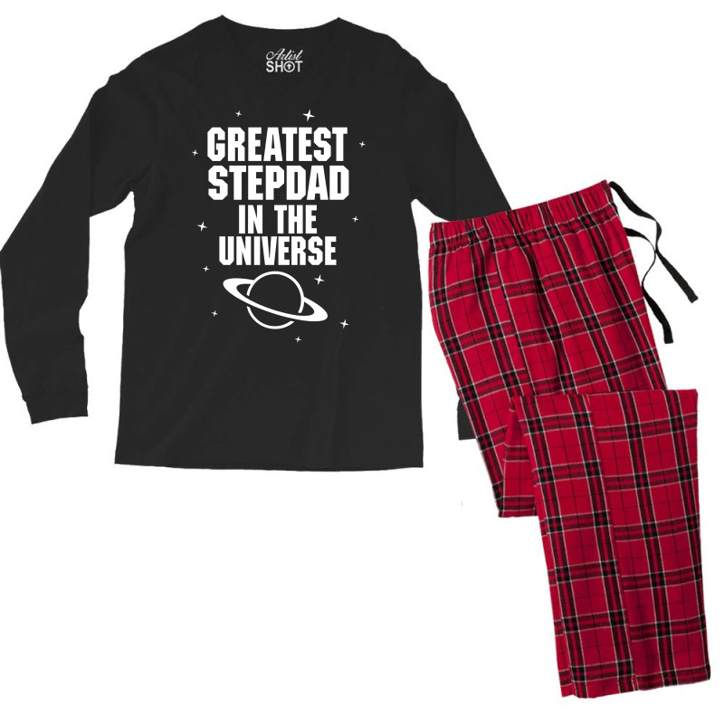 Greatest Stepdad In The Universe Men's Long Sleeve Pajama Set | Artistshot
