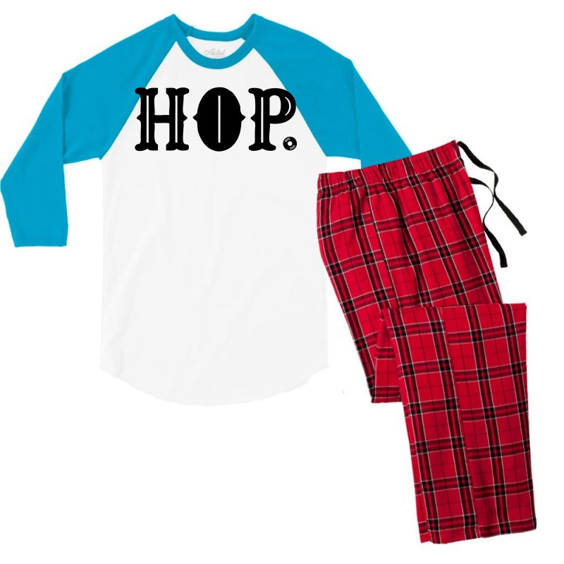 Typography Hip Hop Men's 3/4 Sleeve Pajama Set | Artistshot