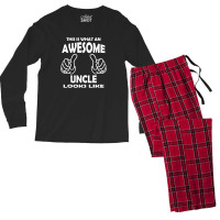 Awesome Uncle Looks Like Men's Long Sleeve Pajama Set | Artistshot