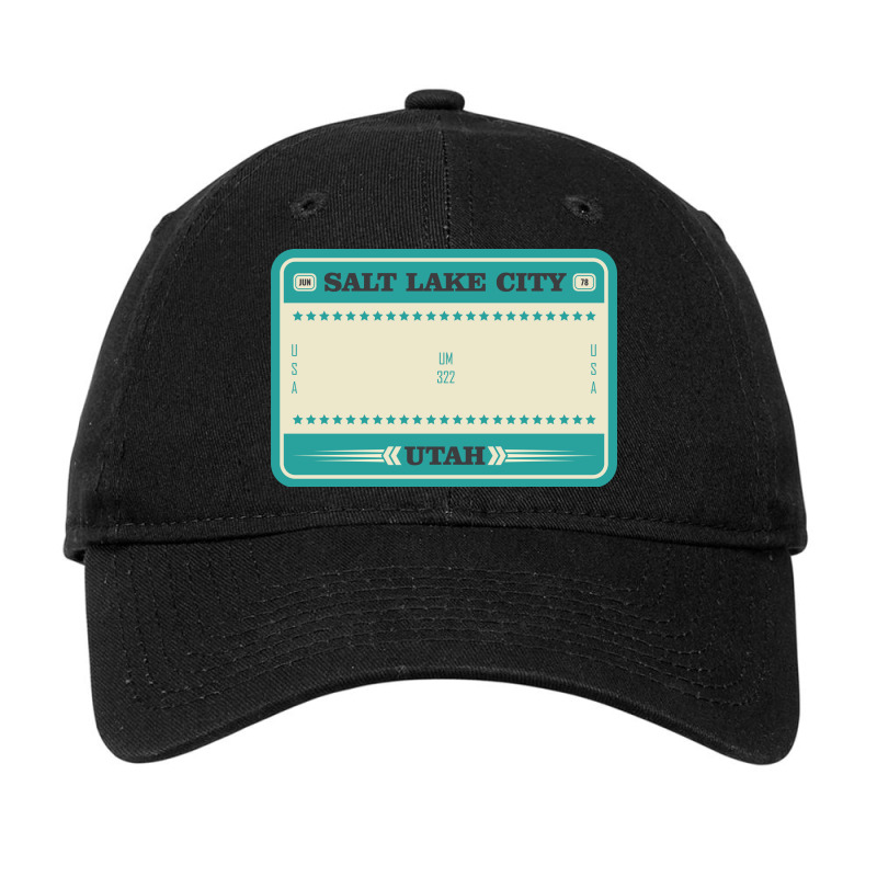 Usa Salt Lake City Utah License Plate Adjustable Cap | Artistshot