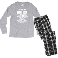 Being An Artist Men's Long Sleeve Pajama Set | Artistshot