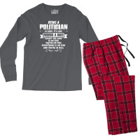 Being A Politician Men's Long Sleeve Pajama Set | Artistshot