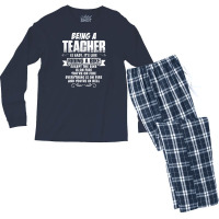 Being A Teacher Men's Long Sleeve Pajama Set | Artistshot