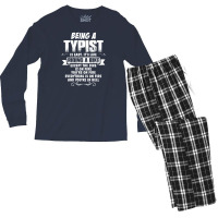 Being A Typist Men's Long Sleeve Pajama Set | Artistshot