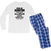 Being An Auditor Copy Men's Long Sleeve Pajama Set | Artistshot