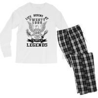 Life Begins At Twenty 1996 The Birth Of Legends Men's Long Sleeve Pajama Set | Artistshot