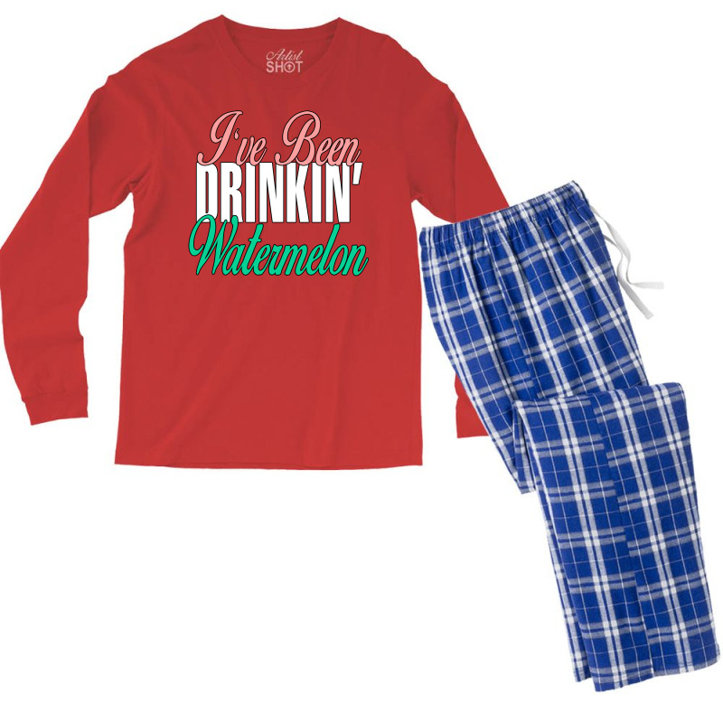 I'have Been Drinkin' Watermelon Byeonce Men's Long Sleeve Pajama Set | Artistshot