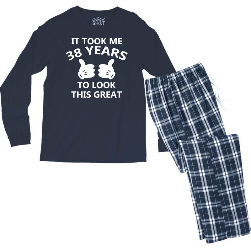 It Took Me 38 To Look This Great Men's Long Sleeve Pajama Set | Artistshot