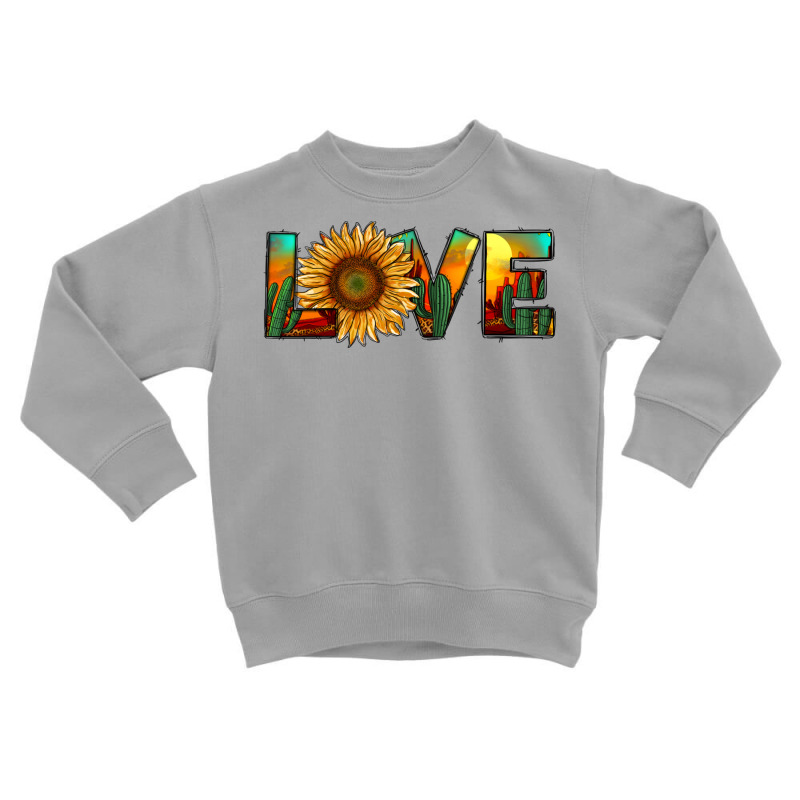 Desert Sunflower Love Toddler Sweatshirt by RanaPortraitStore | Artistshot