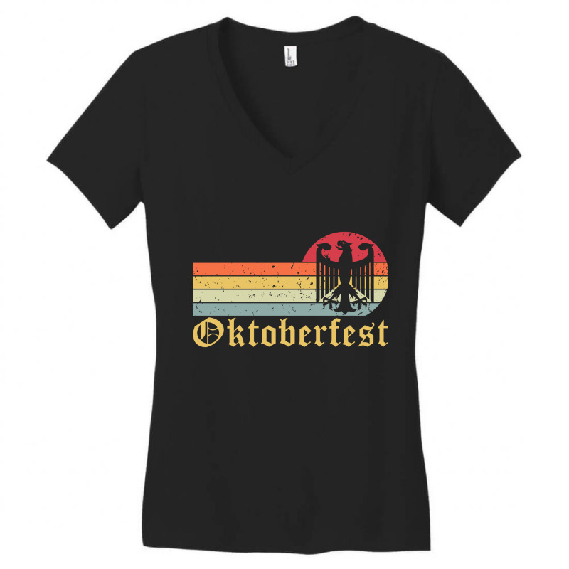 Oktoberfest Vintage Germany October Festival Women's V-neck T-shirt | Artistshot