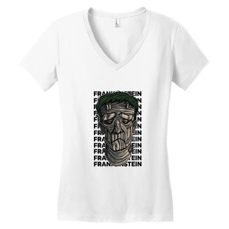 Frankenstein Women's V-Neck T-Shirt by Foxite tees | Artistshot