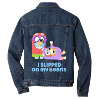 I Slipped On My Beans Men Denim Jacket | Artistshot