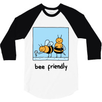 Bee Friendly 3/4 Sleeve Shirt | Artistshot