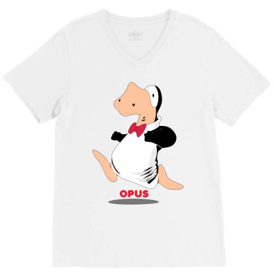 Opus Penguin V-neck Tee Designed By Shoptee