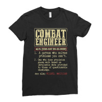 Combat Engineer Dictionary Term Ladies Fitted T-shirt | Artistshot