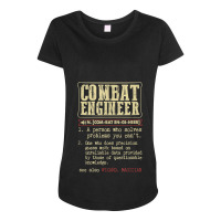 Combat Engineer Dictionary Term Maternity Scoop Neck T-shirt | Artistshot