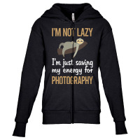 Photography T  Shirt Saving Energy Photography Photographer Camera T Youth Zipper Hoodie | Artistshot